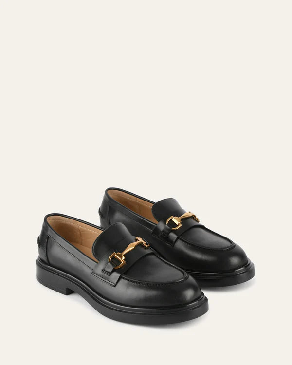 Dust-loafers black leather
