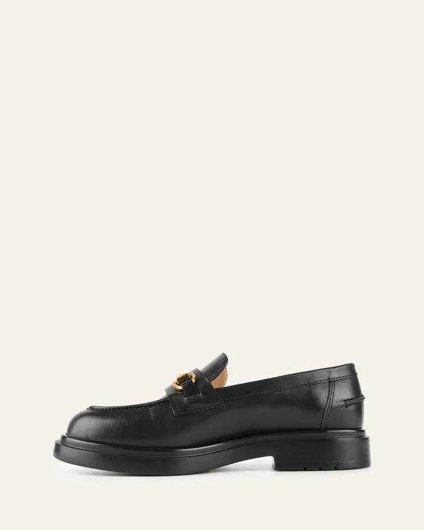 Dust-loafers black leather