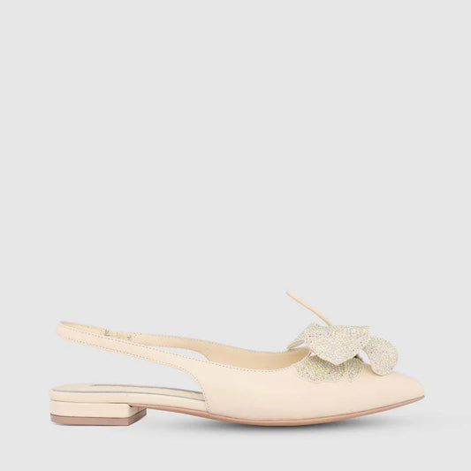 Fashionable lady's top-grain sheepskin sandals