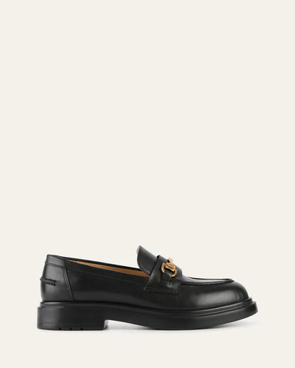 Dust-loafers black leather
