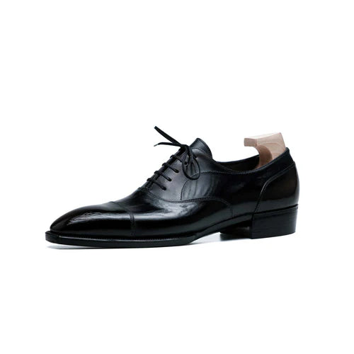 Mark-Handcrafted genuine cowhide men's leather shoes