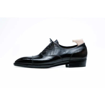 Mark-Handcrafted genuine cowhide men's leather shoes
