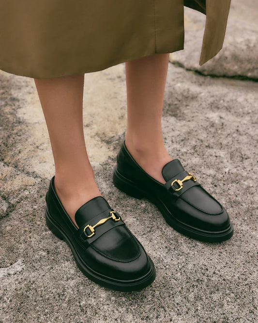 Dust-loafers black leather